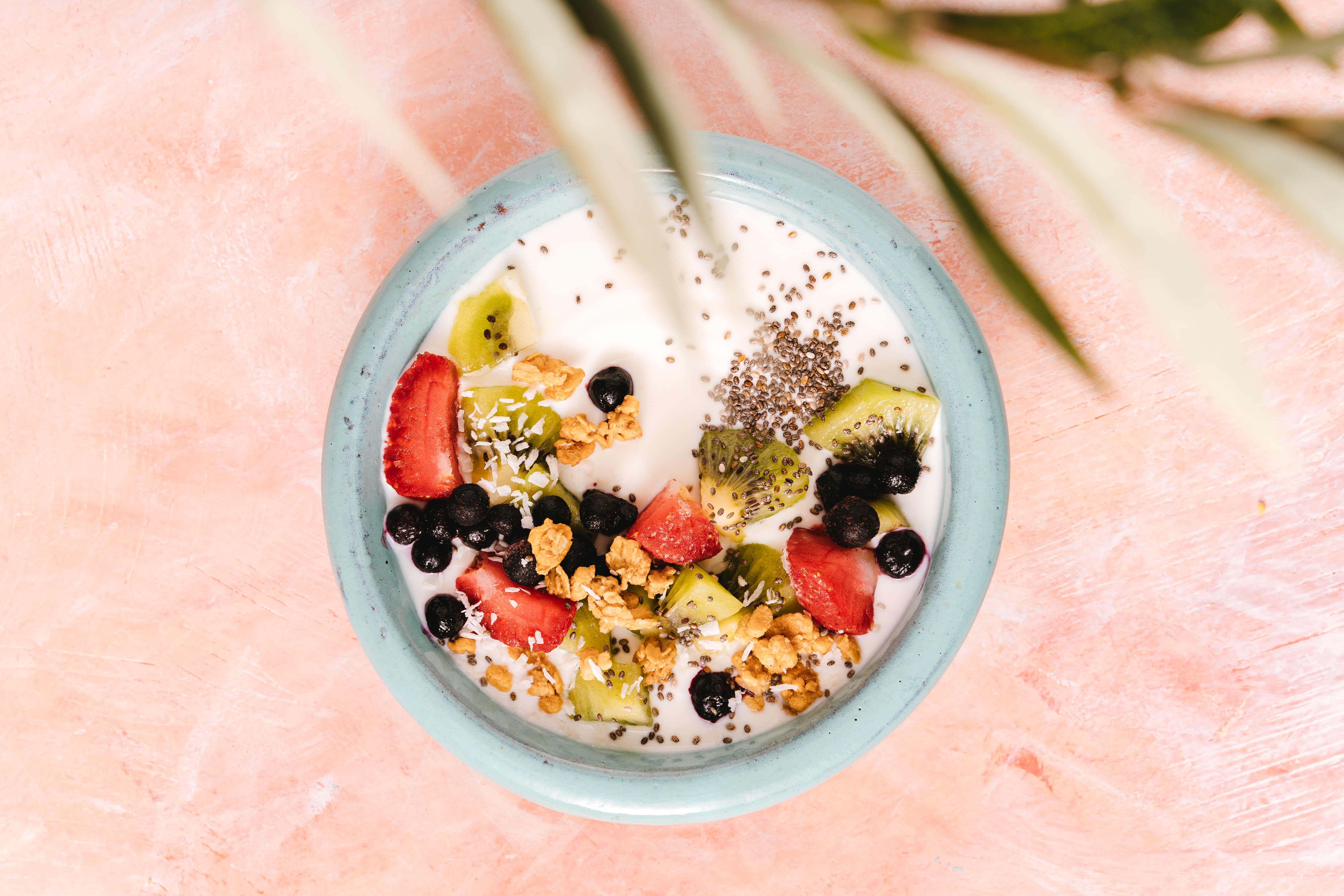 a bowl of cereal with fruit